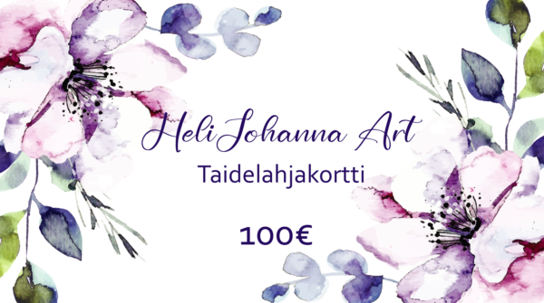 100 euron taidelahjakortti